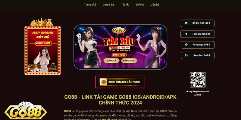 Những ưu điểm nổi bật tại Go 88 cược thủ nên trải nghiệm